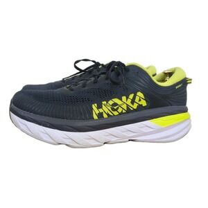 Hoka One One Bondi 7 Running Shoes Men's US 13 Gray Blue Sneakers